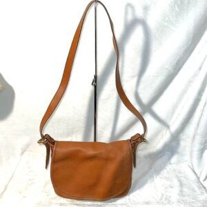 Vintage Coach Fletcher Brown Leather Shoulder Bag